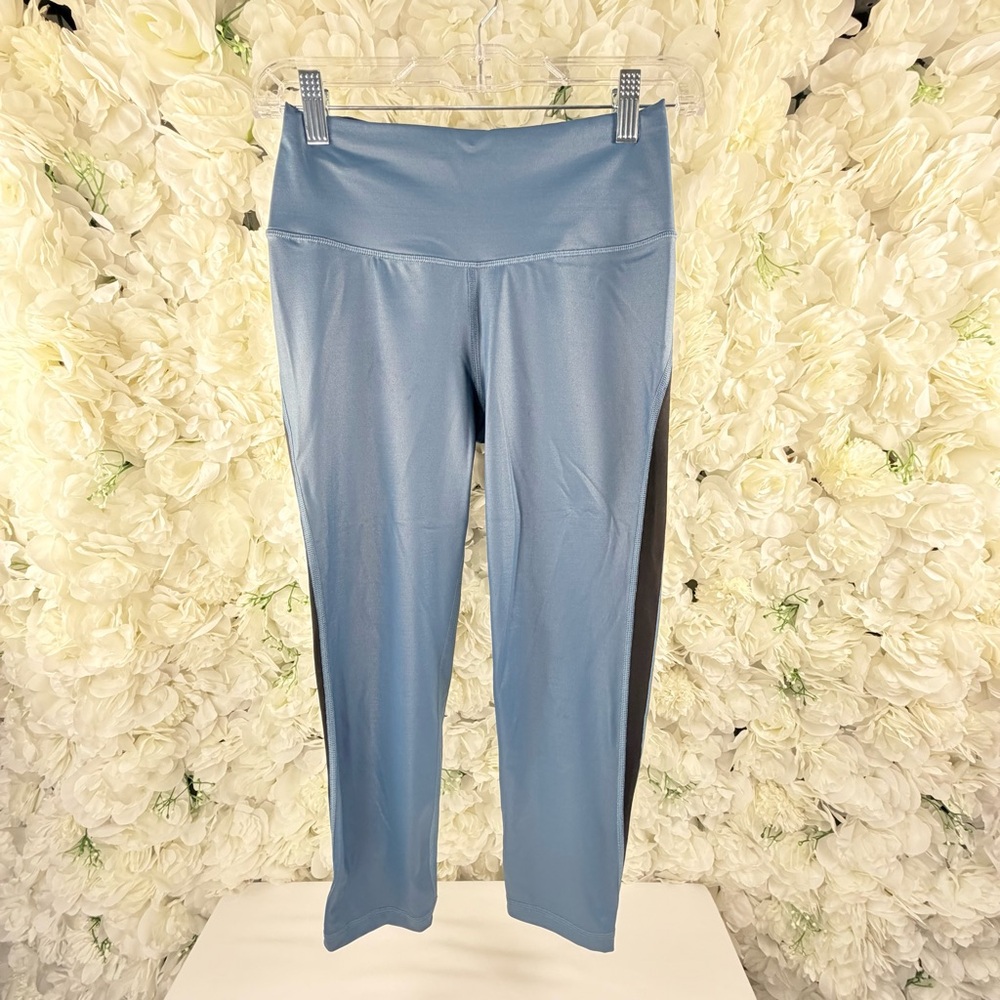 Victoria Sport Blue High-Rise Mesh Panel Leggings